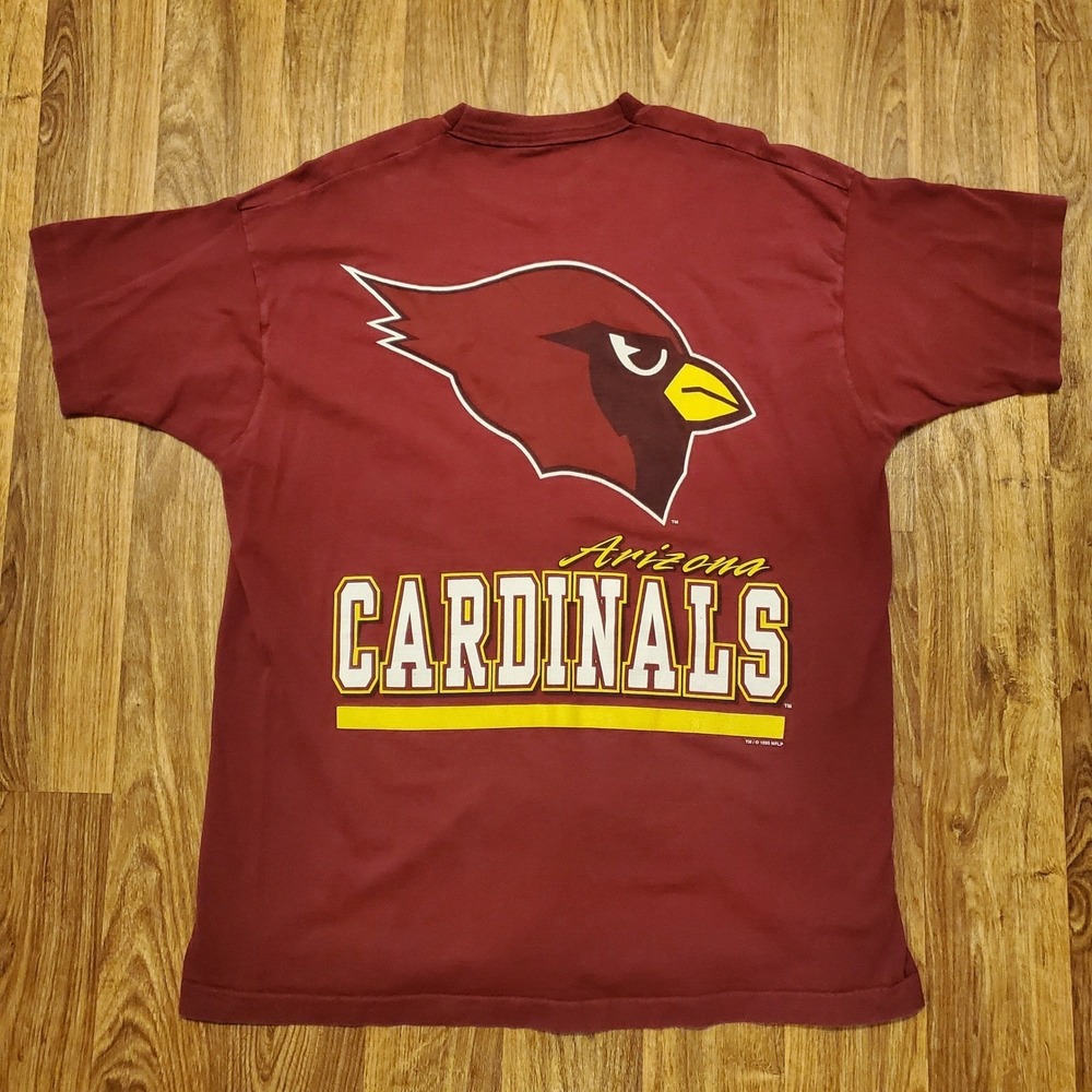 Vintage 90s Arizona Cardinals Shirt Adult XL Red Salem Sportswear 1995 NFL